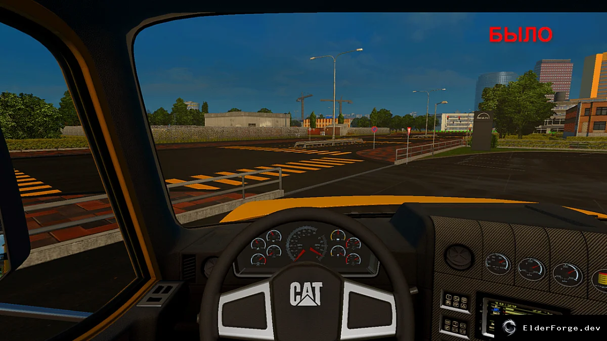 Обложка мода: Переделанные зеркала CAT CT660 для Euro Truck Simulator 2 – улучшенный обзор