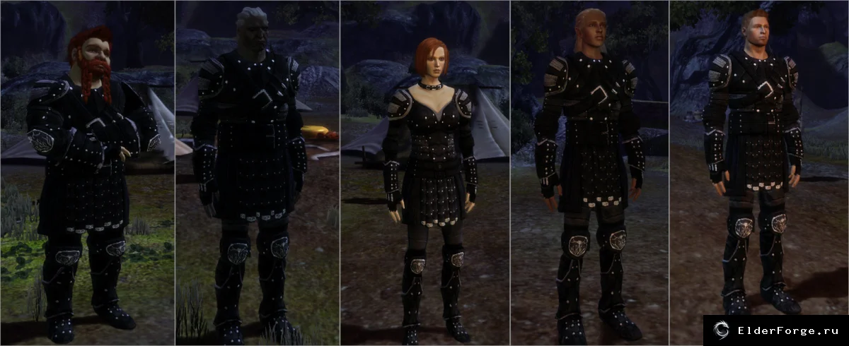Обложка мода: Переработанный комплект брони разбойника – Shadow Wardens Armor для Dragon Age: Origins