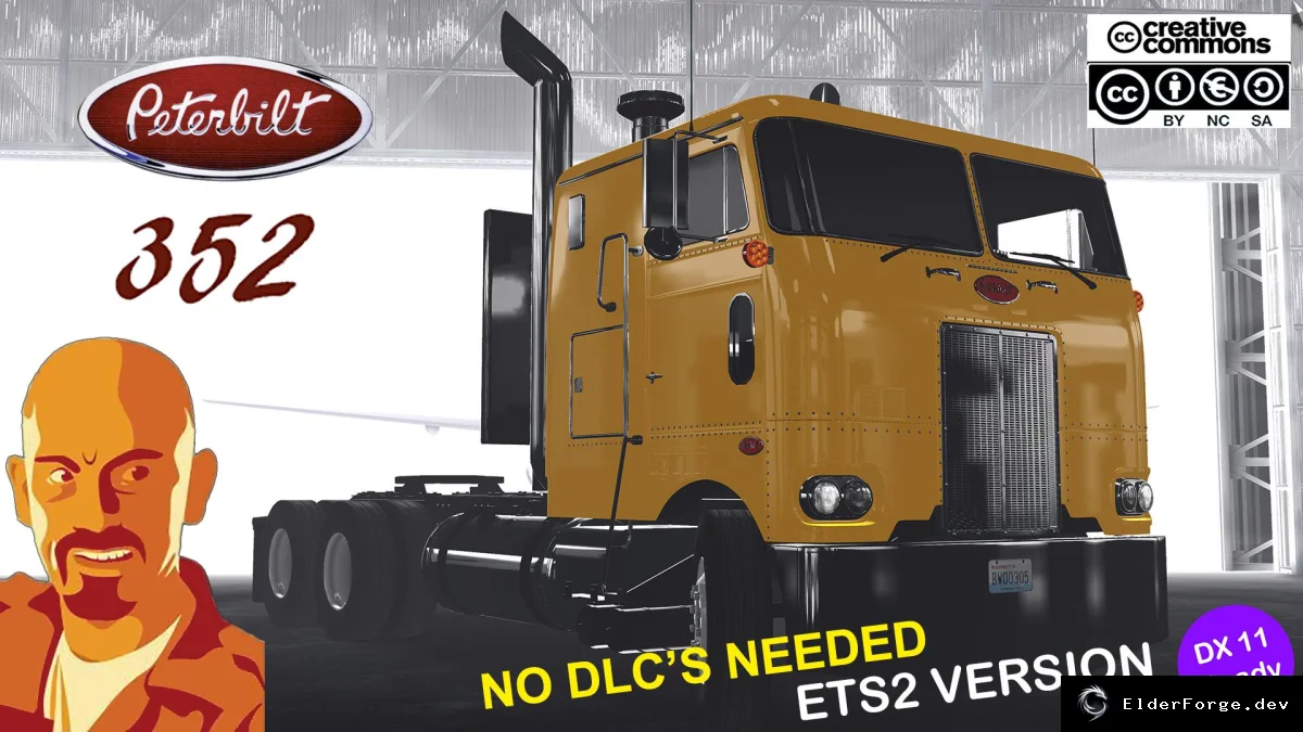 Обложка мода: Peterbilt 352 для Euro Truck Simulator 2 – полная DX11 адаптация под версию 1.35.x