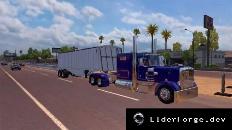 Обложка мода: Peterbilt 359 PVT для Euro Truck Simulator 2 – полная адаптация под версию 1.24
