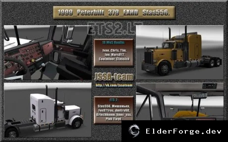 Обложка мода: Peterbilt 379 EXHD 1999 – реальный тягач для Euro Truck Simulator 2
