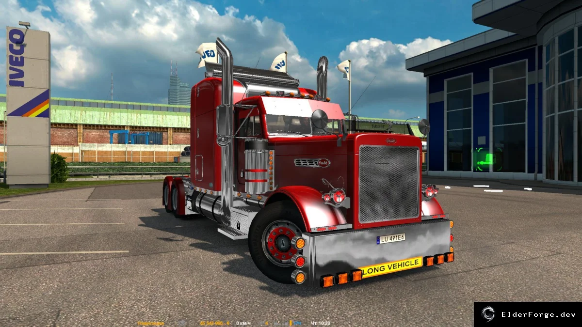 Обложка мода: Peterbilt 379 EXHD Custom 1999 – реалистичный тюнинг для Euro Truck Simulator 2