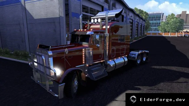 Обложка мода: Peterbilt 379 EXHD – мощный двигатель C15 800 л.с для ETS2