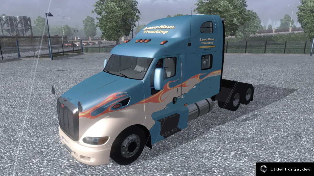 Обложка мода: Peterbilt 387 для Euro Truck Simulator 2 – новый грузовик в ETS2