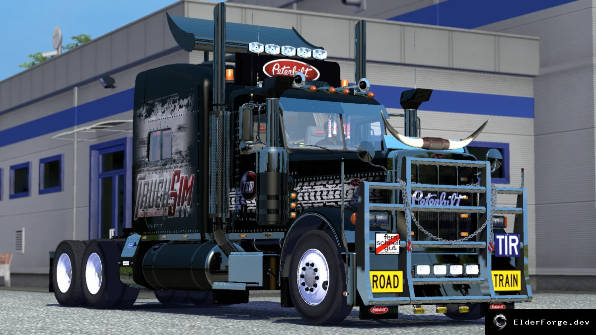 Обложка мода: Peterbilt 389 v4.0 – расширенный мод для Euro Truck Simulator 2
