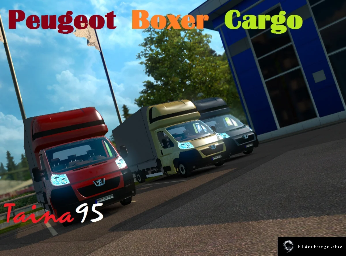 Обложка мода: Peugeot Boxer в трафике ETS2 – новые AI‑автомобили для Euro Truck Simulator 2