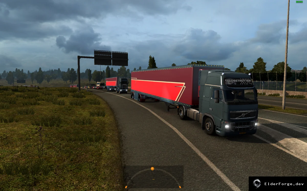 Обложка мода: Phantom Trailer в трафике для Euro Truck Simulator 2 (ETS2 1.24)