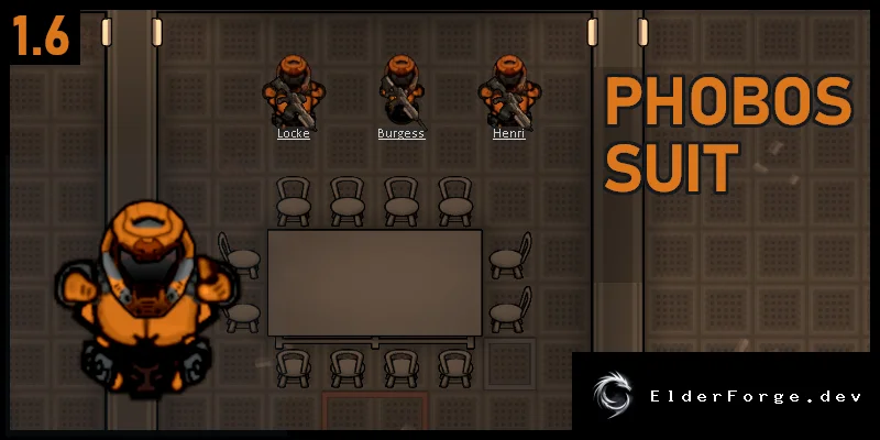 Phobos Suit – Преторианский костюм и шлем для RimWorld