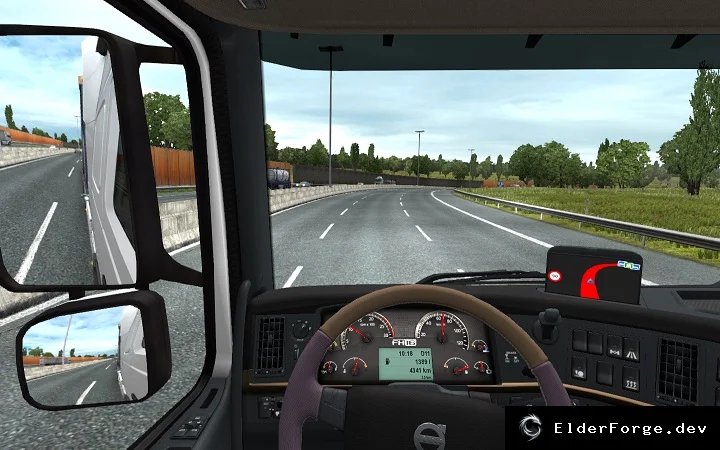 Обложка мода: Piva Weather Mod 4.3 для Euro Truck Simulator 2 – улучшенный климат и динамика суток