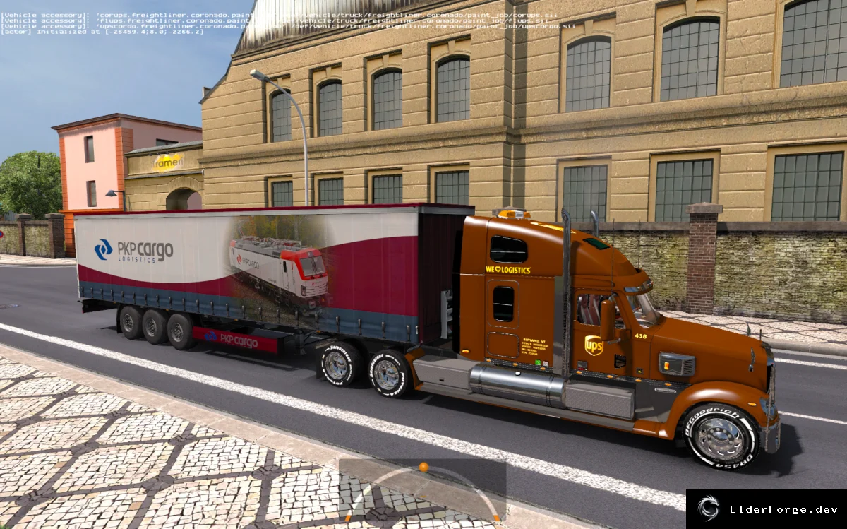 Обложка мода: PKP CARGO TRAILER – автономный прицеп для Euro Truck Simulator 2