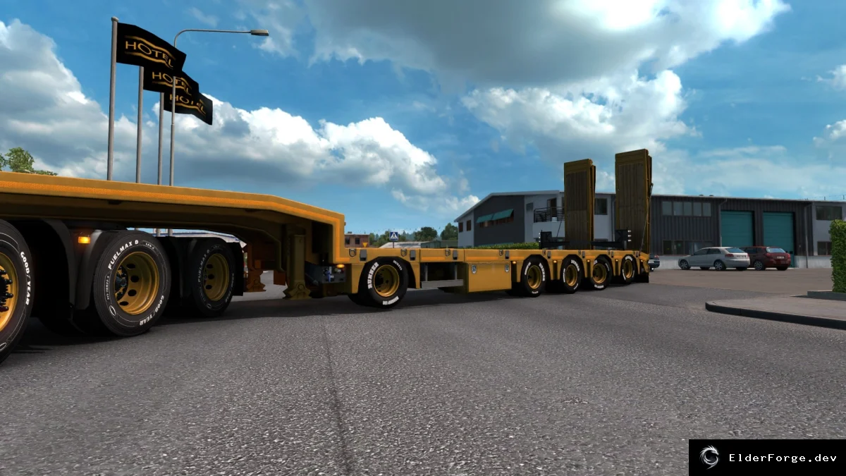 Обложка мода: Подъёмные оси для негабаритных прицепов в ETS2 (версии 1.41.x)