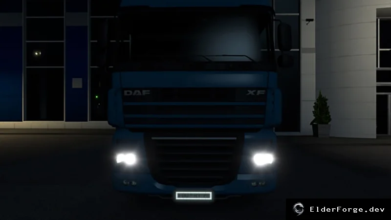 Обложка мода: Подсветка переднего номера в Euro Truck Simulator 2 – два режима света