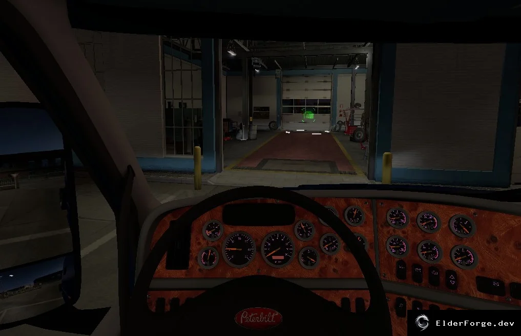 Обложка мода: Подсветка приборов в Euro Truck Simulator 2 – 6 цветов Light Dash v1.0.1