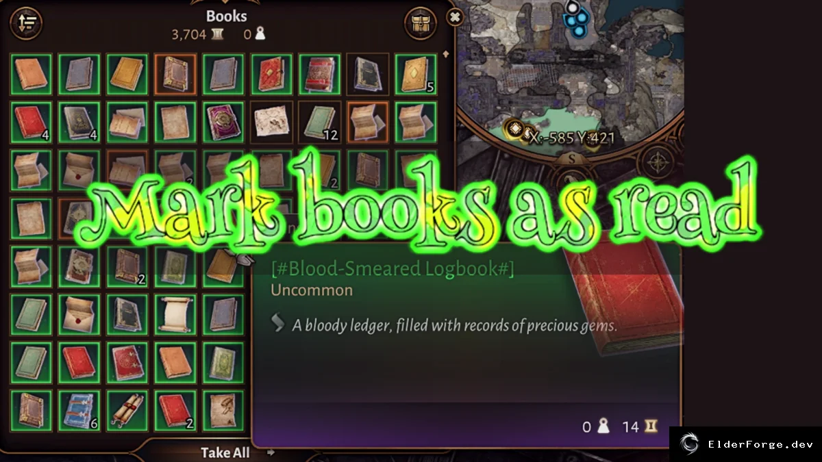 Обложка мода: Подсветка прочитанных книг в Baldur's Gate 3 – удобный индикатор