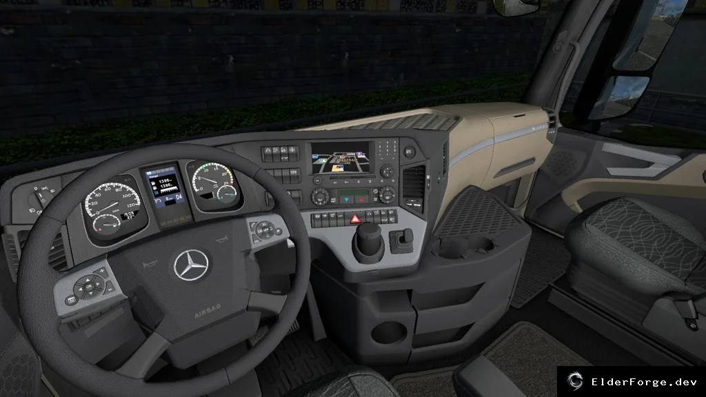 Обложка мода: Подсветка салона Mercedes Actros 2014 для Euro Truck Simulator 2