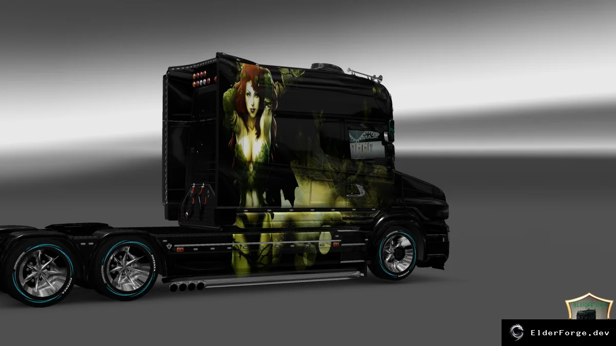 Обложка мода: Poison Ivy Skin для Scania T Longline – ETS2