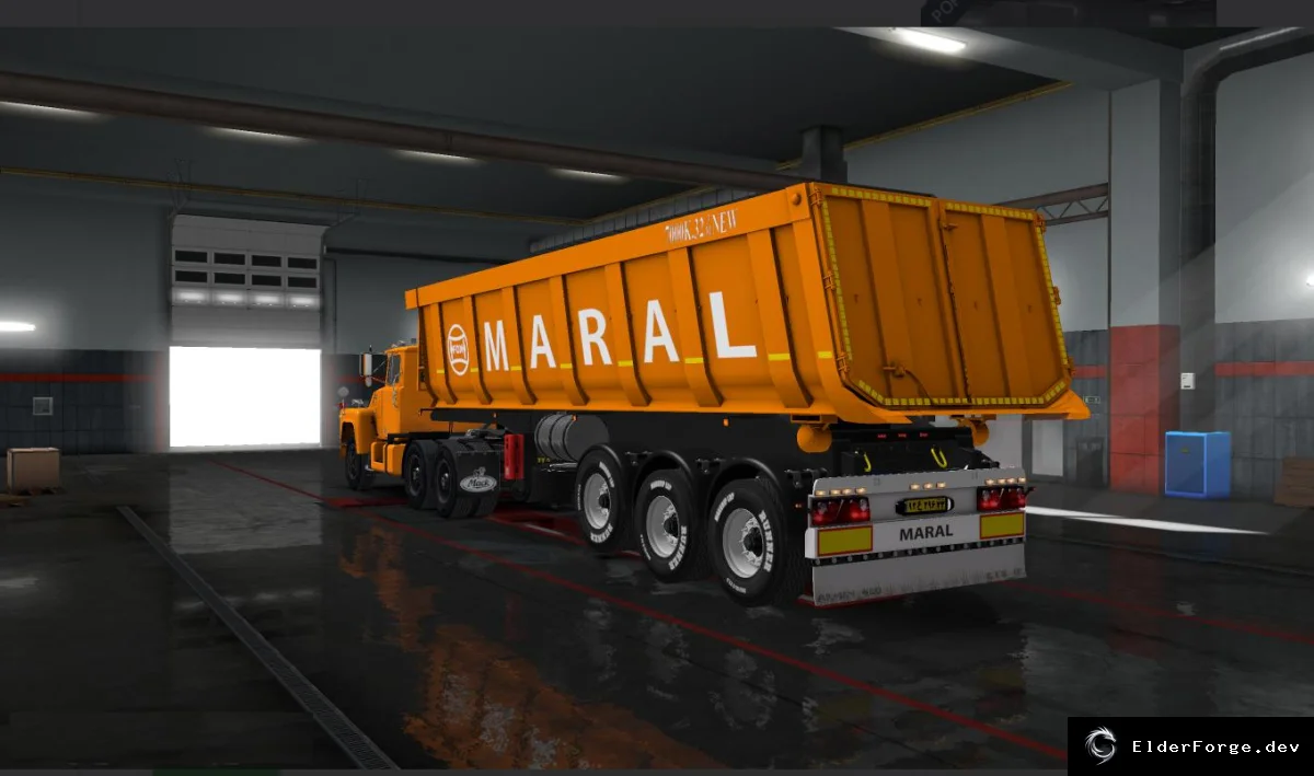 Обложка мода: Полуприцеп Komperes Maral для Euro Truck Simulator 2 – автономный, с тюнингом