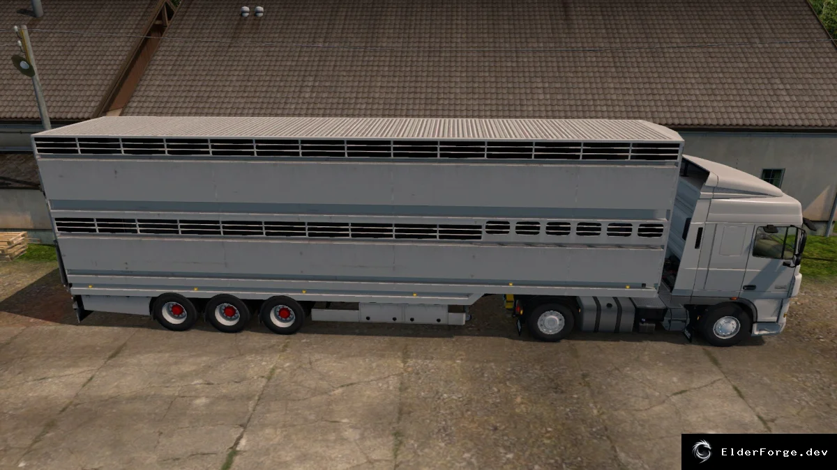 Обложка мода: Полуприцеп-скотовоз для Euro Truck Simulator 2 – новые возможности в версии 1.46