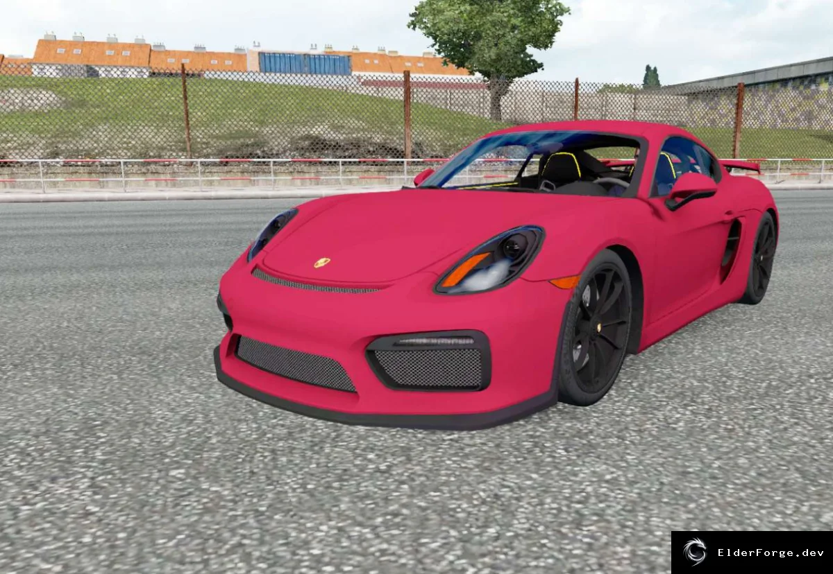 Обложка мода: Porsche Cayman GT4 (981C) 2016 – спортивный автомобиль для Euro Truck Simulator 2