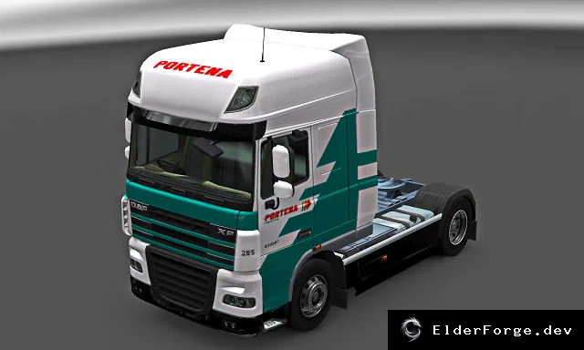Обложка мода: Portena Heerenveen Combo Pack – Прицеп и скин DAF для Euro Truck Simulator 2