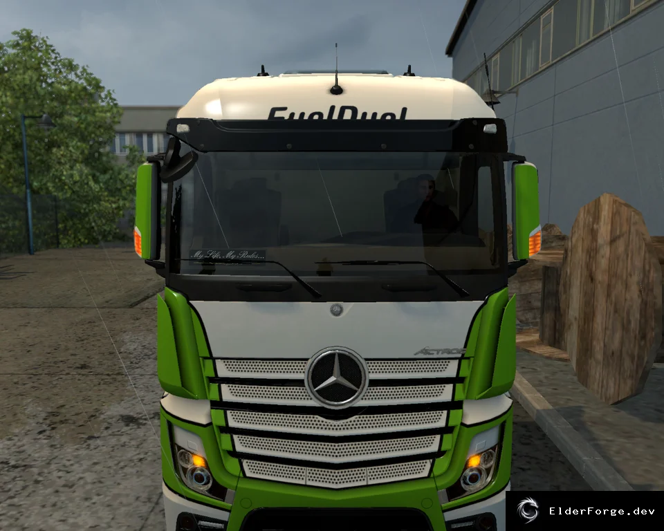 Обложка мода: Поворотники на зеркалах Mercedes Actros MP4 для Euro Truck Simulator 2