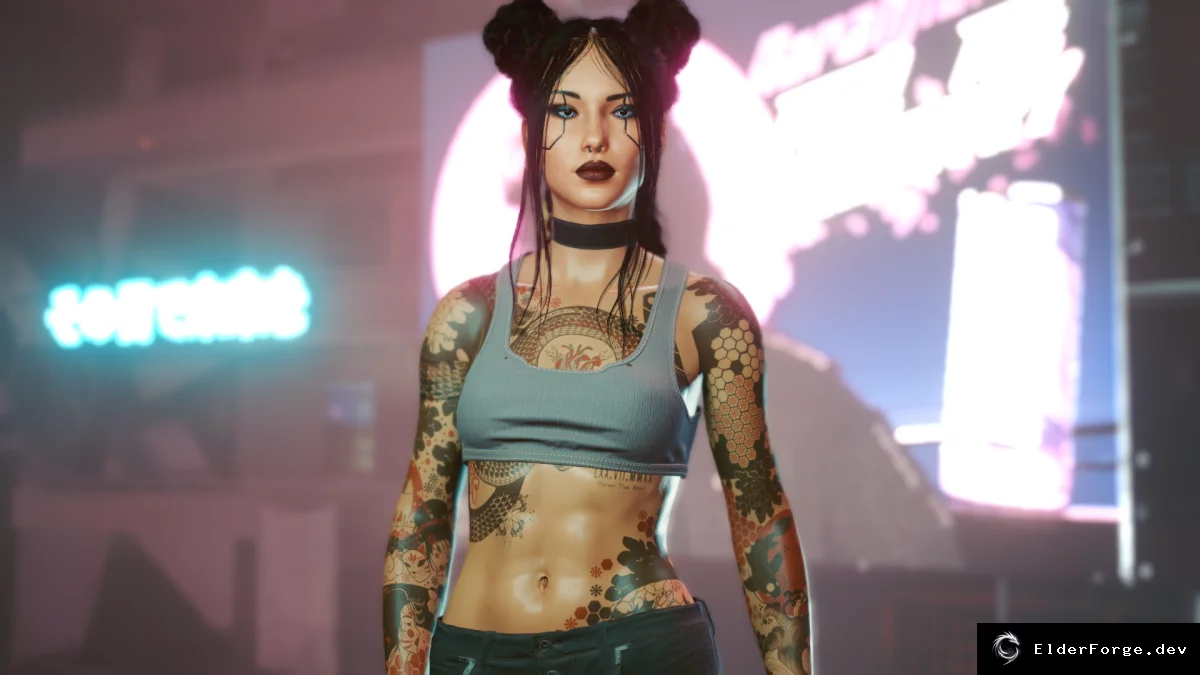 Обложка мода: Пресет азиатской девушки для Cyberpunk 2077 – уникальный внешний вид персонажа