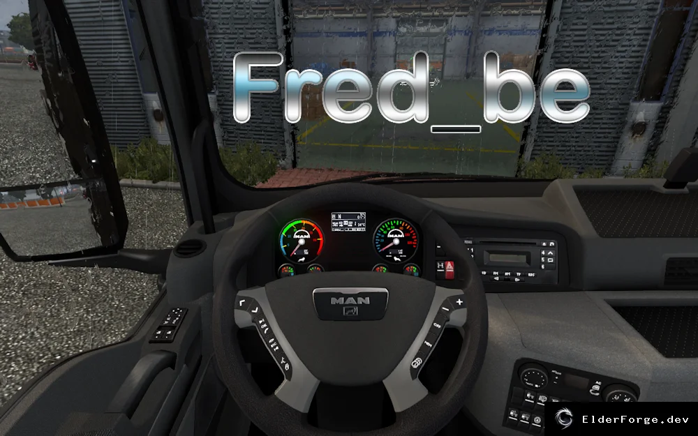 Обложка мода: Приборная панель MAN TGX для Euro Truck Simulator 2