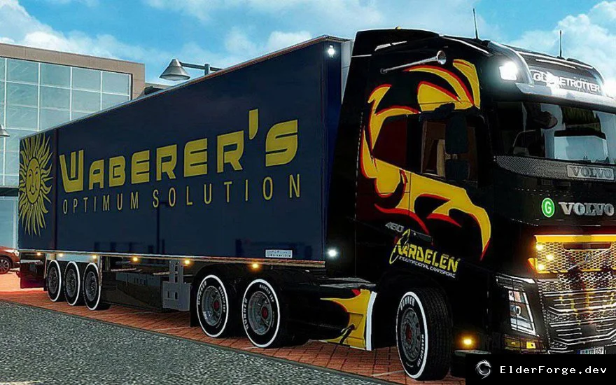 Обложка мода: Прицеп Chereau Waberer's для Euro Truck Simulator 2 – автономный мод