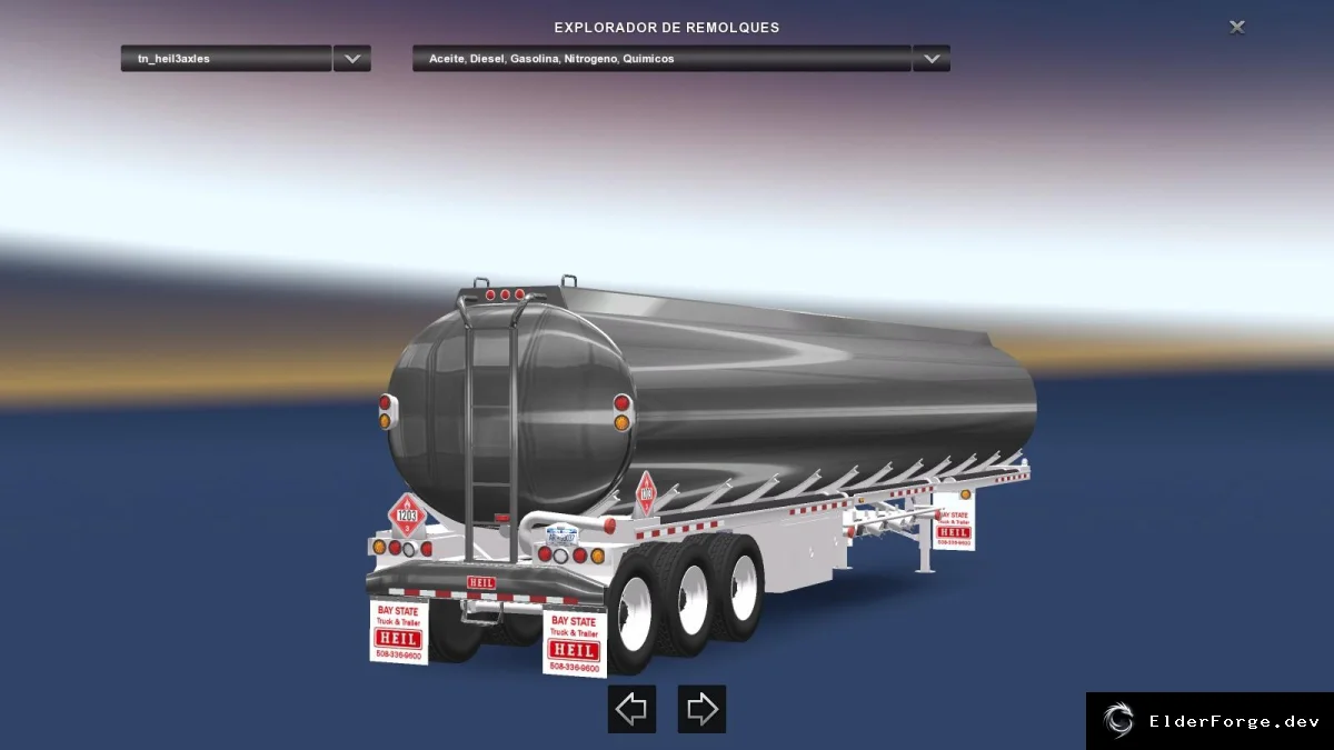Обложка мода: Прицеп HEIL Tank 3‑осный для Euro Truck Simulator 2