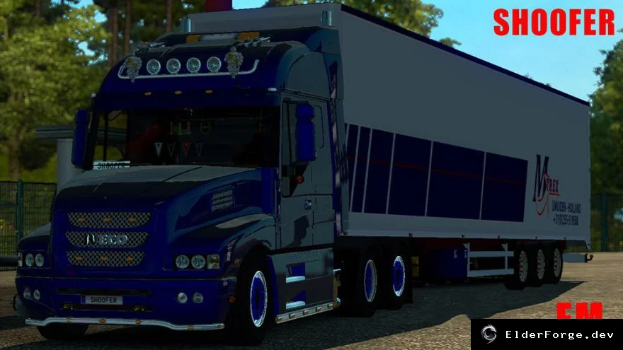 Обложка мода: Прицеп MTrex Holland для Euro Truck Simulator 2 – автономный, в трафике, со своими колесами