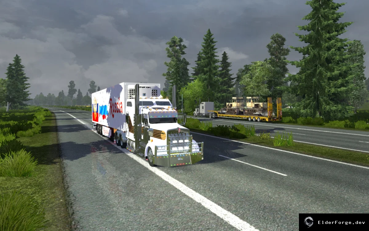 Обложка мода: Прицеп «Россия» для Euro Truck Simulator 2 – обновлённый и совместимый с 1.9.x