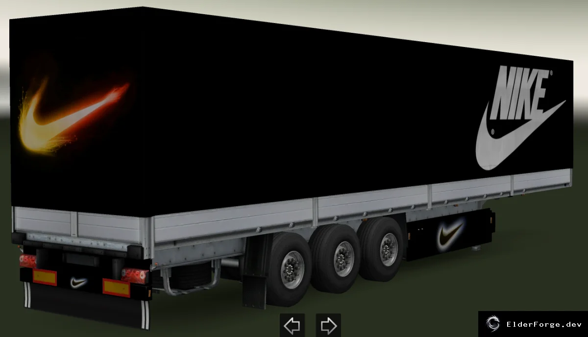 Обложка мода: Прицеп Schmitz Universal с Nike‑скином для Euro Truck Simulator 2
