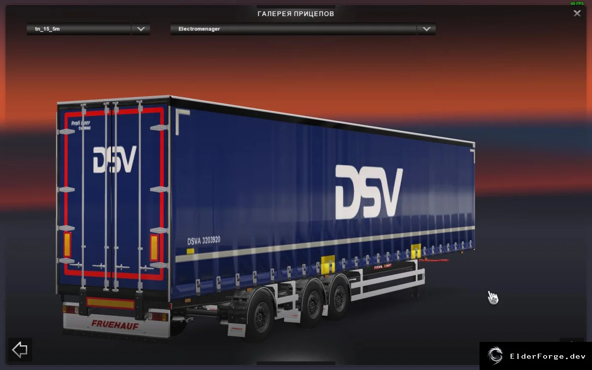 Обложка мода: Прицеп Sider DSV – отдельный мод для Euro Truck Simulator 2