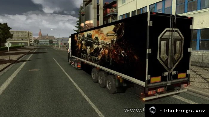 Обложка мода: Прицеп World of Tanks для Euro Truck Simulator 2