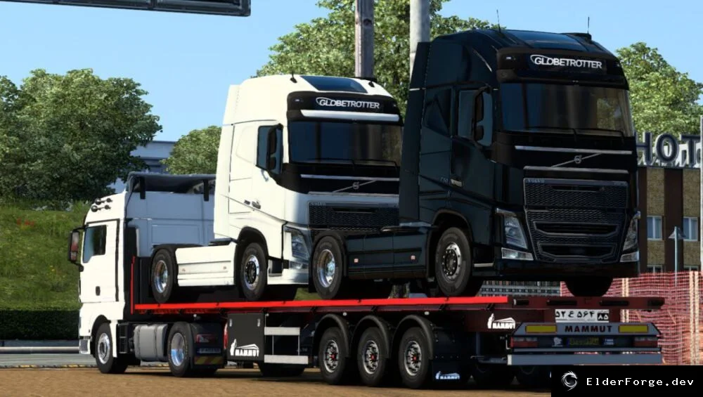 Обложка мода: Прицеп‑платформа Mammut для Euro Truck Simulator 2 – покупка в собственность