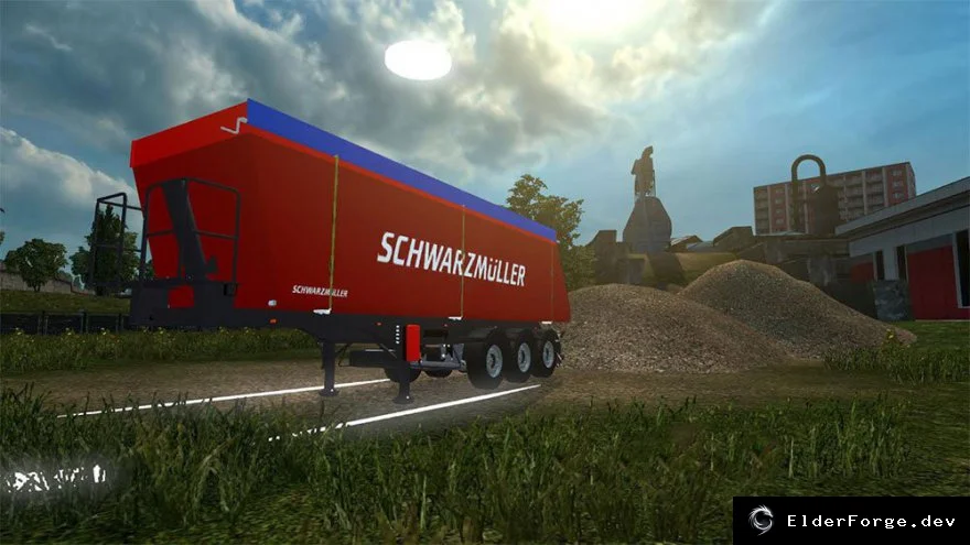 Обложка мода: Прицеп‑самосвал Schwarzmüller для Euro Truck Simulator 2 – замена аэродинамики
