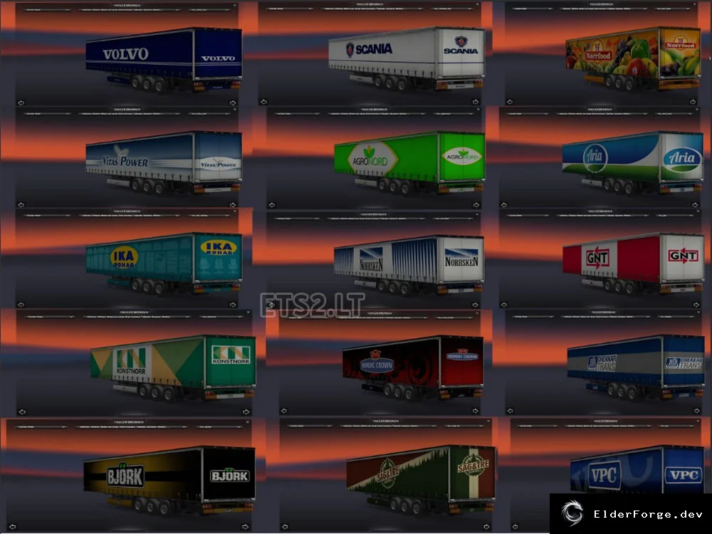 Обложка мода: Прицепы для обновления «Скандинавия» в Euro Truck Simulator 2 – новые модели
