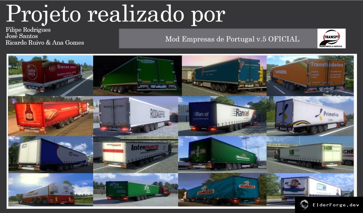 Обложка мода: Прицепы EmpresasDePortugal v5 для Euro Truck Simulator 2 – новые модели
