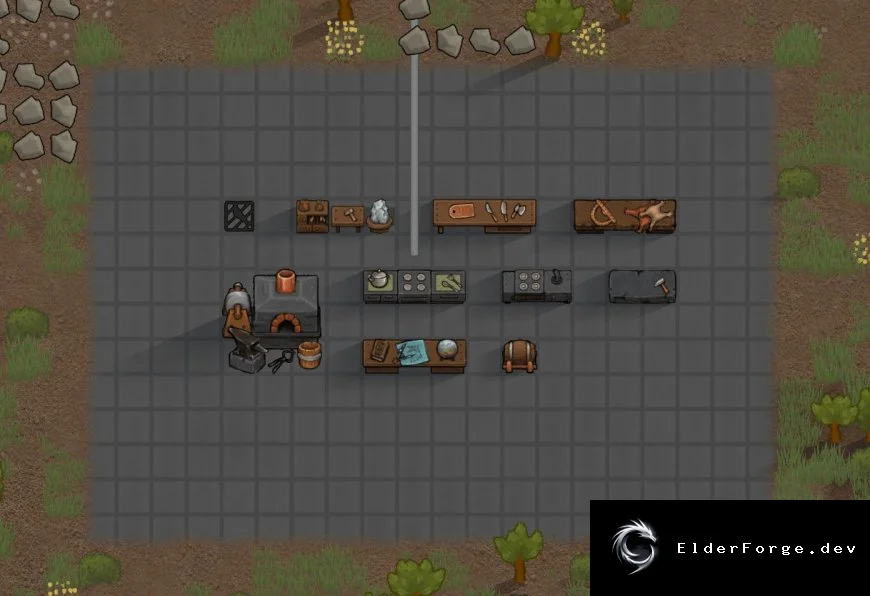 Production Reskin – новые цвета и размеры зданий в RimWorld
