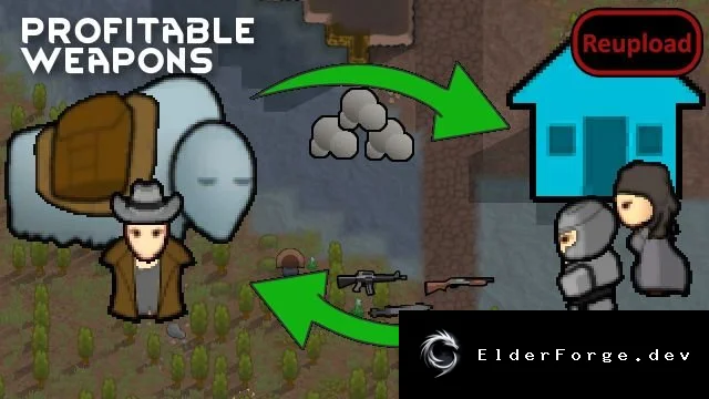 Profitable Weapons – мод, повышающий доход от продажи оружия в RimWorld