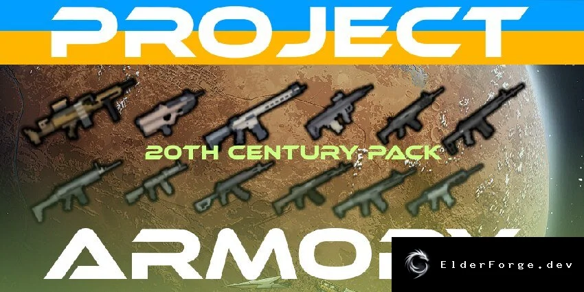 Project Armory – современный арсенал 20‑го века для RimWorld