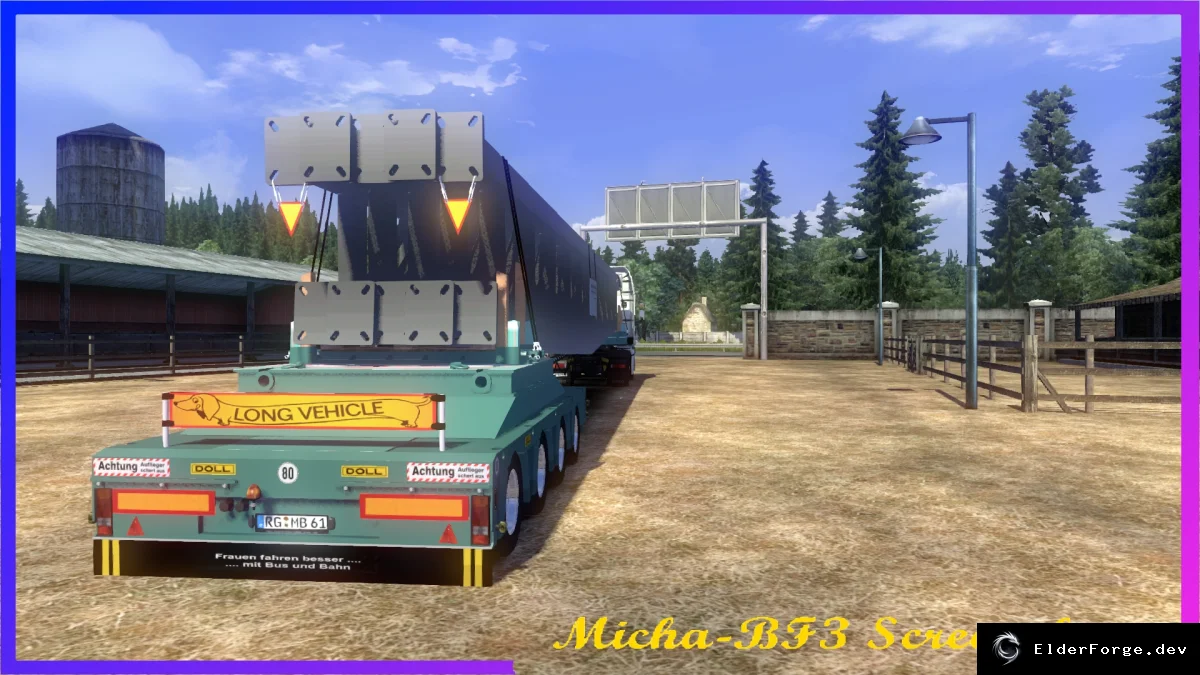 Обложка мода: Пролет Стального моста – автономный прицеп для Euro Truck Simulator 2