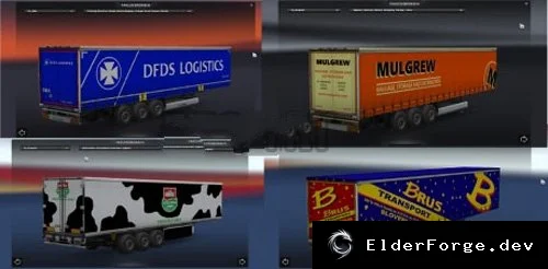 Обложка мода: Promods Trailers Pack для Euro Truck Simulator 2 – более 50 прицепов