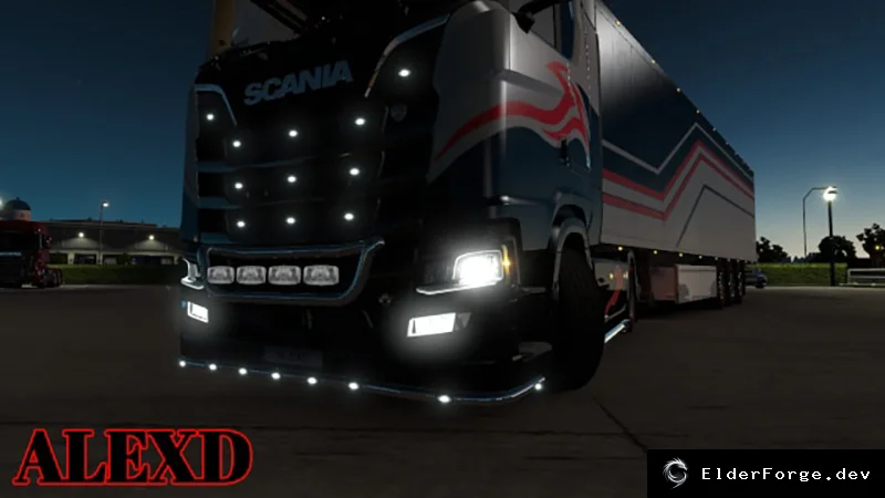 Обложка мода: Противотуманные фары Scania S &amp; R 2016 для Euro Truck Simulator 2 (ETS2)