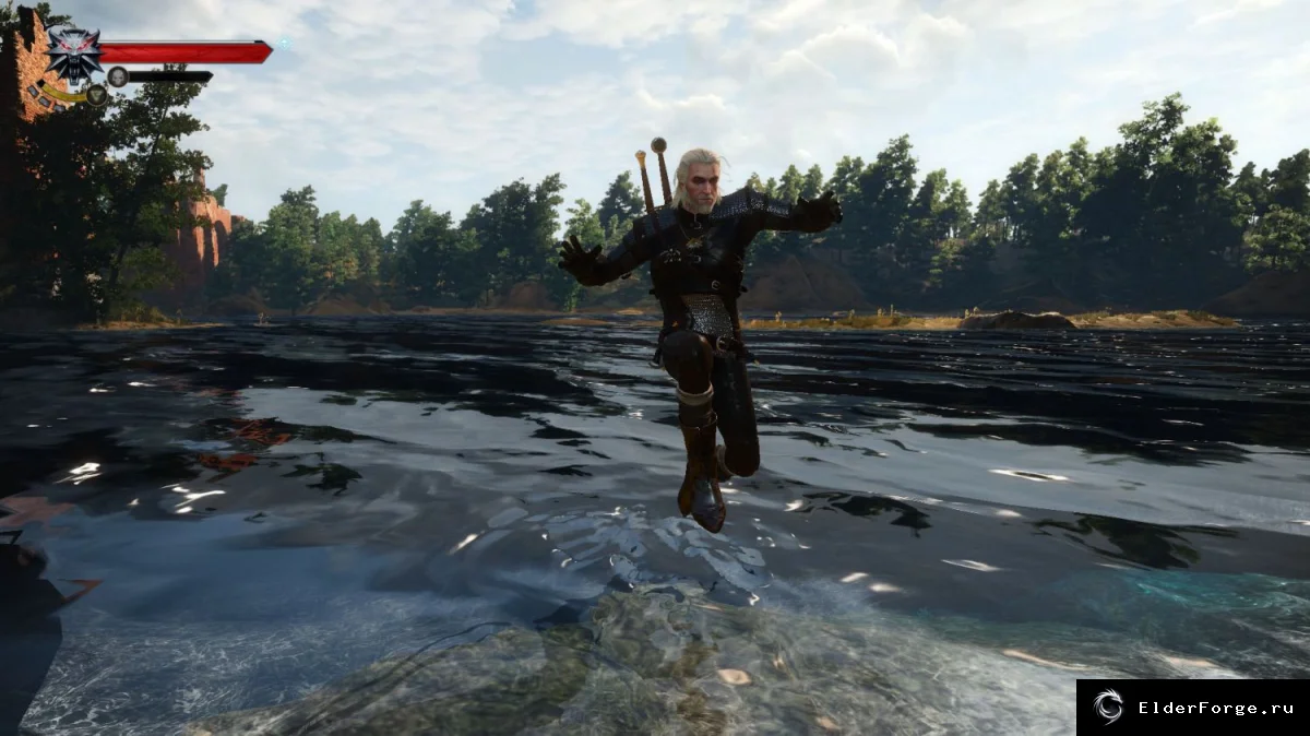 Прыжки в воде — свободное перемещение в водных локациях The Witcher 3