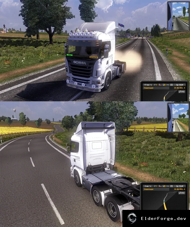 Обложка мода: Пыльные дороги и новые текстуры для Euro Truck Simulator 2