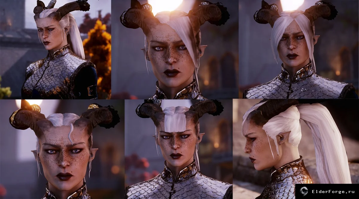 Обложка мода: Qunari Long Ponytail Pack — новые прически для васготок в Dragon Age: Inquisition