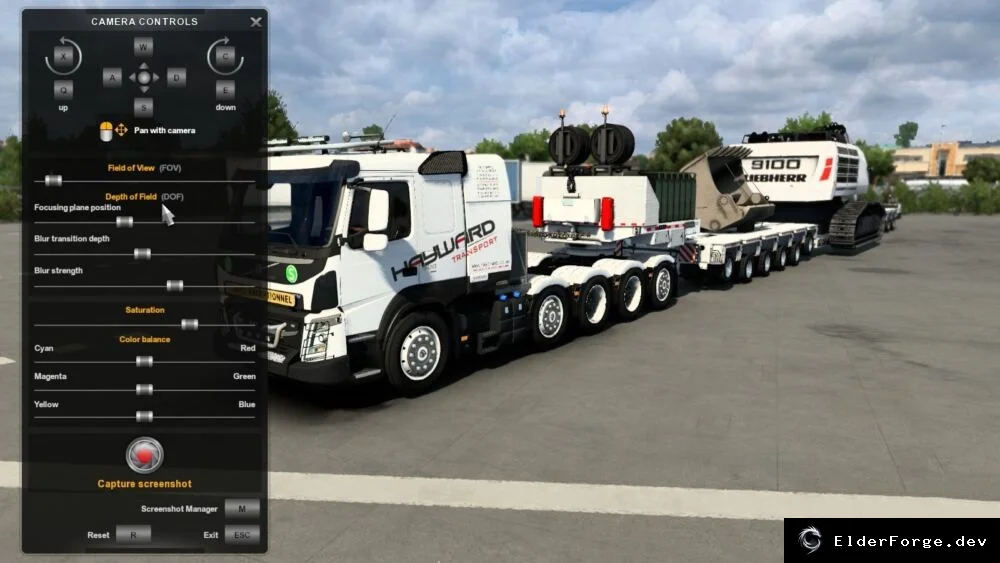 Обложка мода: Расширенный фото‑режим для Euro Truck Simulator 2 (ETS2) – улучшенная камера