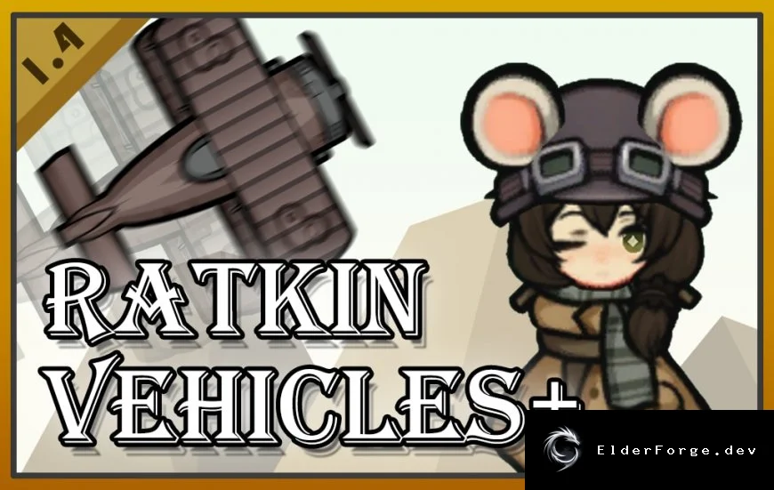 Ratkin Vehicles+ – новые летательные и наземные транспортные средства для крысоловов в RimWorld