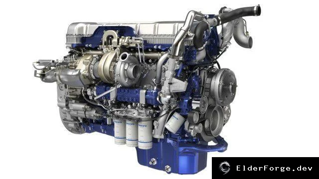 Обложка мода: Real D11 Volvo Engines для ETS2 – точные модели от Volvo